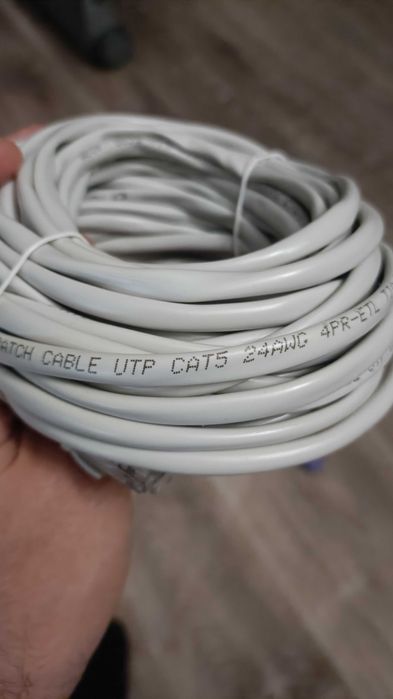Патч корд Комутаційний шнур кабель 10 метрів UTP Cat5 24AWG