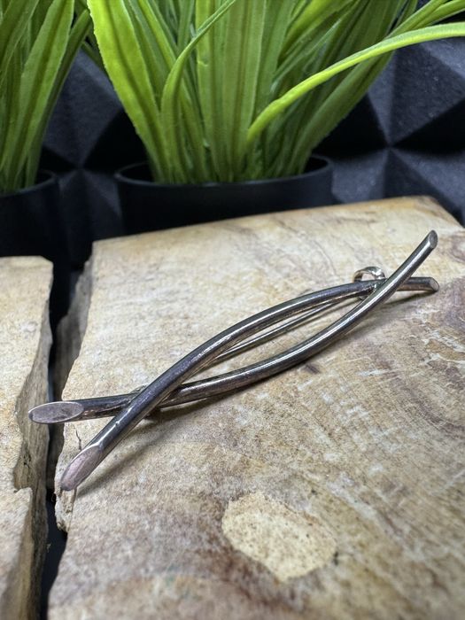 Piękna stara broszka srebro 6g