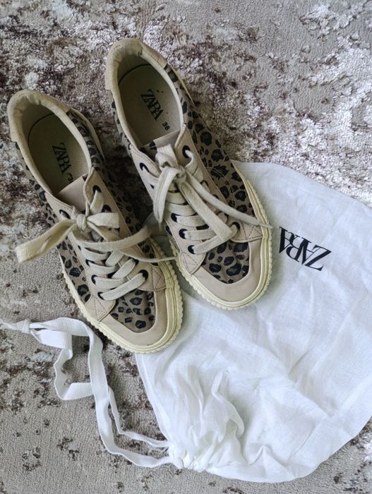 Кеди zara зара леопард
