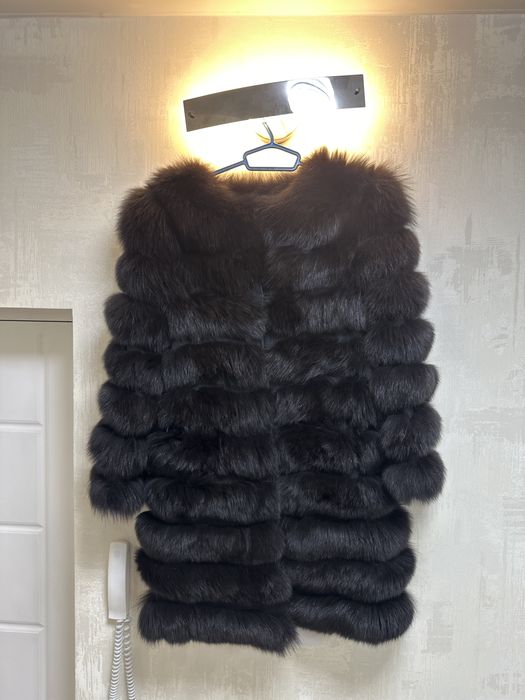 Песцовая шубка с рукавом (трансформер)