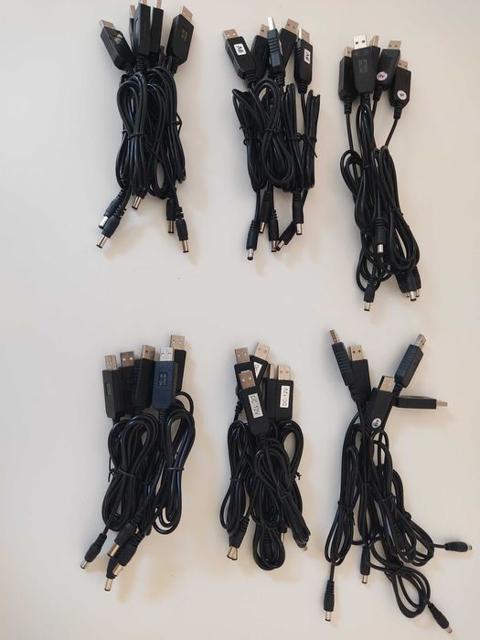 Кабель USB-DC c 5v на 9v и 12v для Питания Роутера от Павербанка