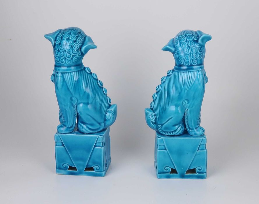 Par de Cães Foo - China - 15.5 cm