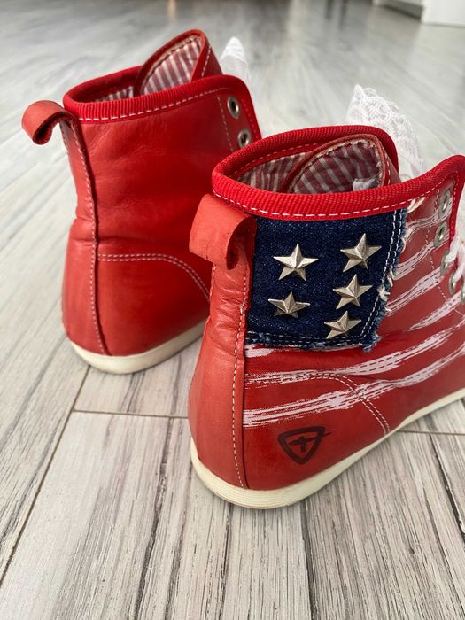 skórzane trampki Tamaris 38