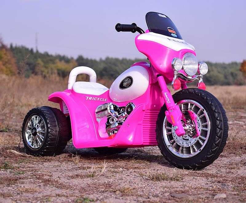 Autko motor MOTOREK POLICYJNY na akumulator trójkołowy dla dzieci