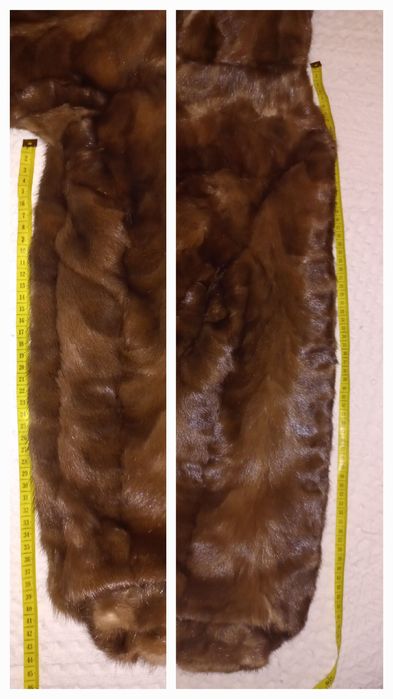 Шуба натуральна норкова довга, на XL - XXL