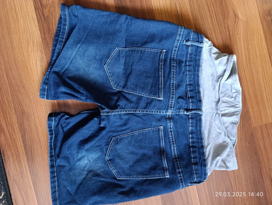 Spodnie spodenki ciążowe m jeansowe wiosna