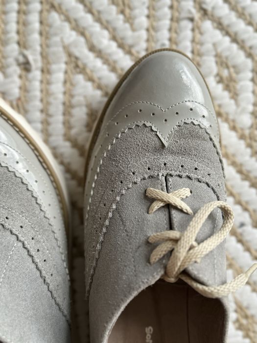 Кожаные туфли брогги