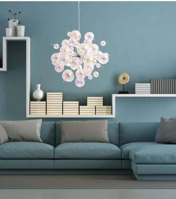 Designerska Lampa wisząca Explosion  Nave kule balls chrom multikolor