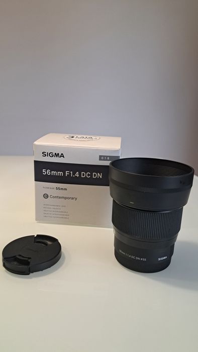 Sigma 56mm f/1.4 DC DN Contemporary Sony E – stan bardzo dobry