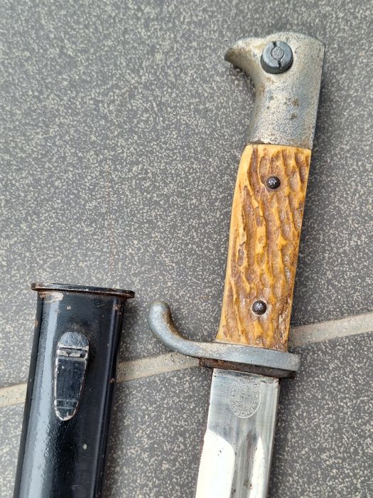 Bagnet niemiecki KS 98 rogowa rękojeść