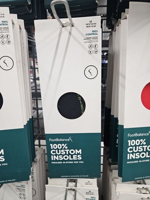 Wkładki customowe do butów Footbalance wygrzewane