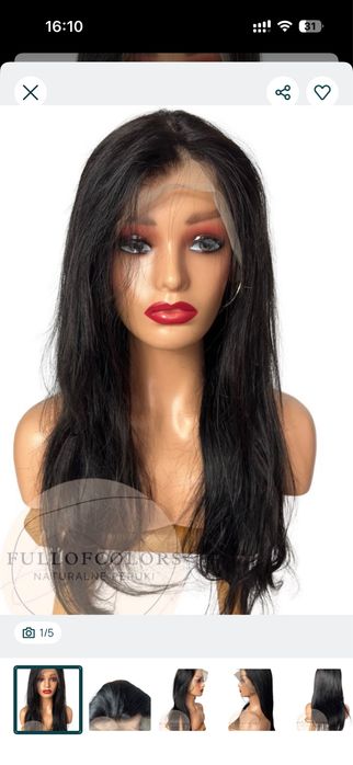 Peruka 100% wlosy naturalne ludzkie dziewicze remy