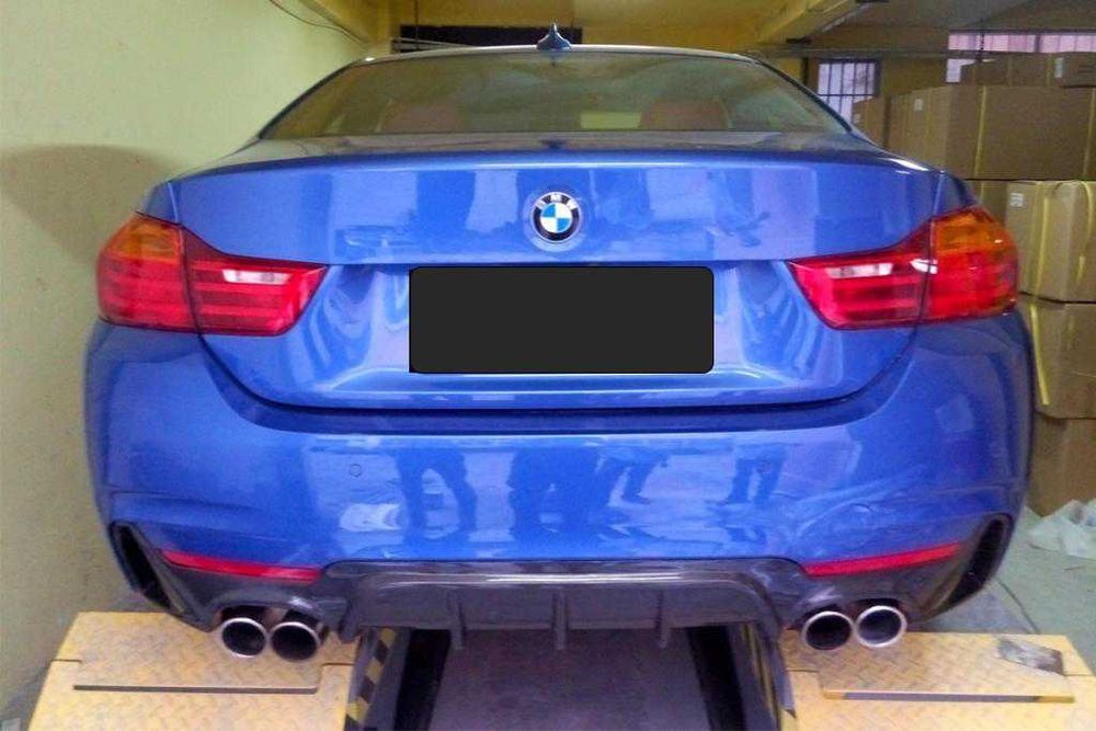 накладка диффузор заднего бампера карбон BMW F32 F33 F36 М Performance