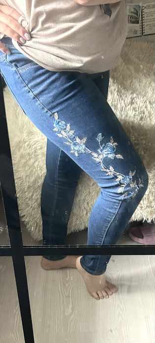 Жіночі джинси сірі та сині б/у