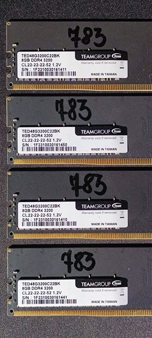 Pamięć Ram DDR4, TeamGROUP 32 GB (4 x 8 GB) 3200 MHz