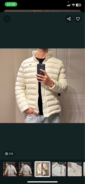 Куртка Lacoste white