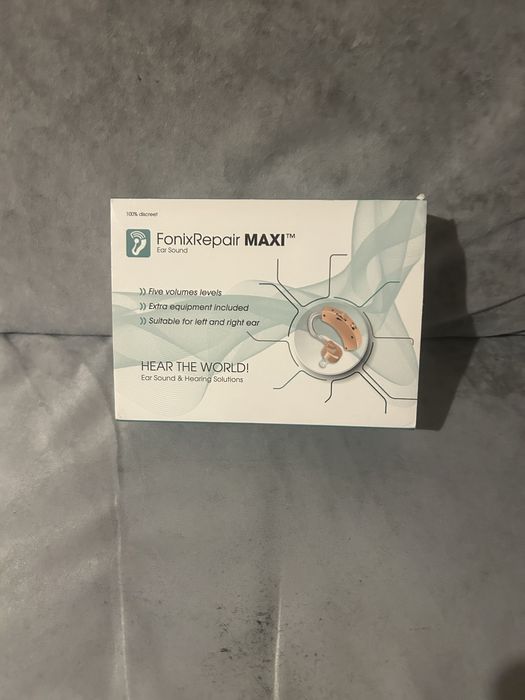 Aparat FonixRepair MAXI wzmacniacz słuchu nowy z zapasem beterii