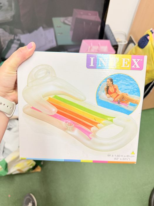 Cama de piscina INTEX (NA CAIXA - NUNCA USADA)