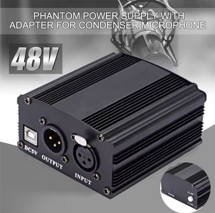 48V Phantom Power Adapter For BM 800