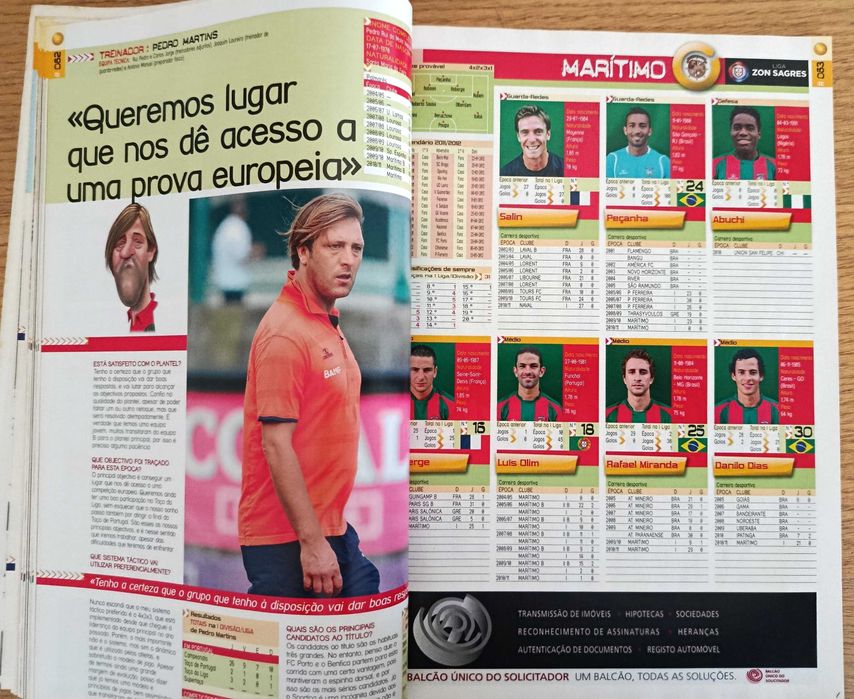 Cadernos de A Bola - época de 2011-12