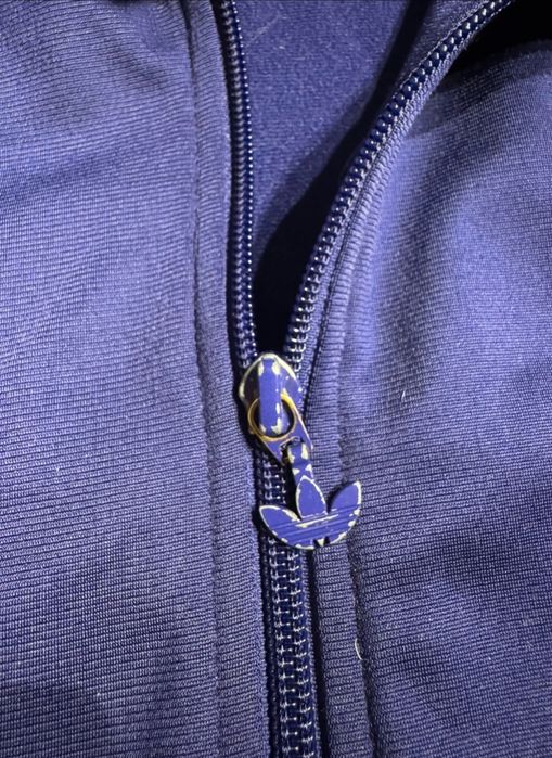 Adidas fioletowa bluza rozpinana Firebird tt zip jacket hoodie vintage