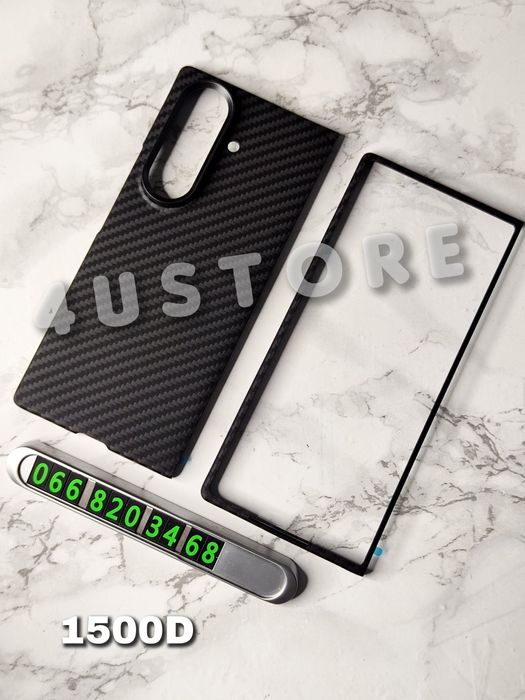 Чехол карбоновый на Samsung Fold 7 Кевлар арамид чохол карбоновий