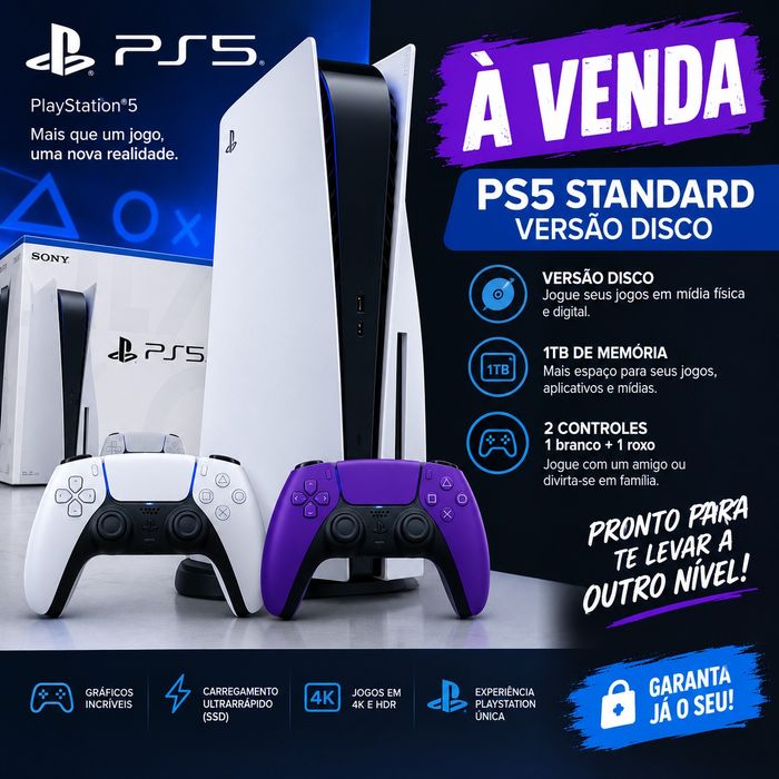 Ps5 Standard versão Disco 1TB