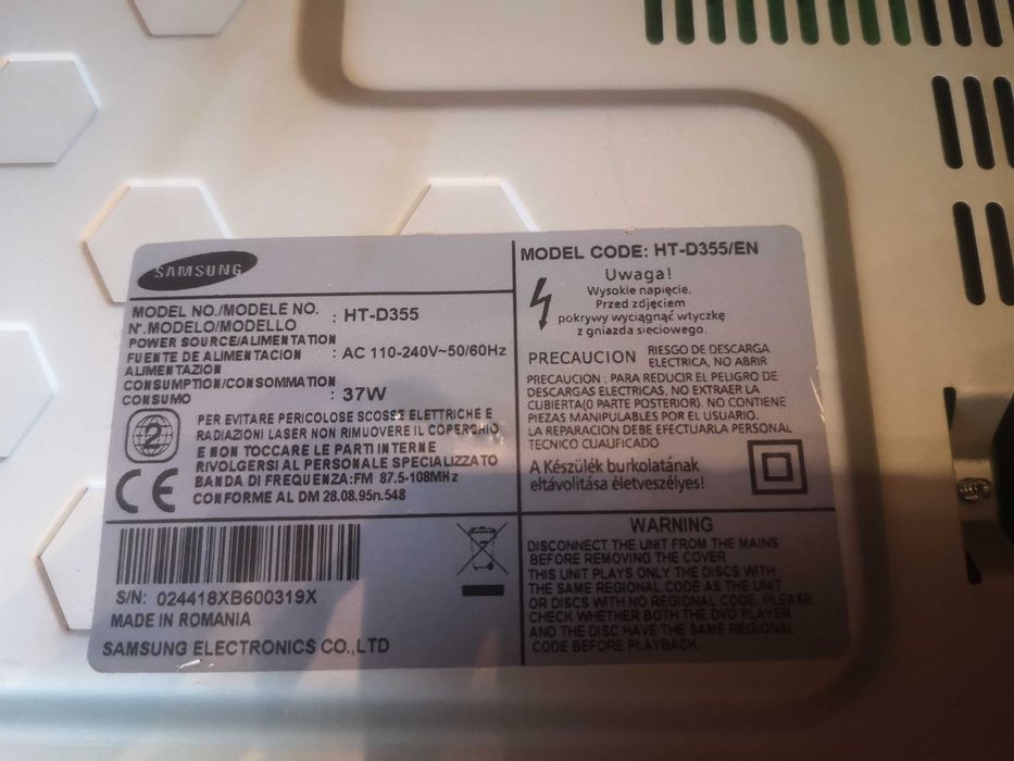 Kino domowe Samsung HT-D355 5.1