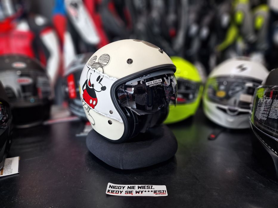 MotoSzafa Kask HJC V31 DISNEY MICKEY SKETCH BEIGE !gratisy/raty!
