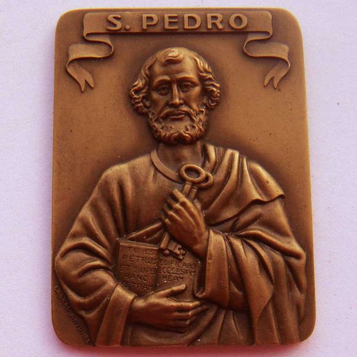 Medalha de Bronze São Pedro Apóstolo com Chaves
