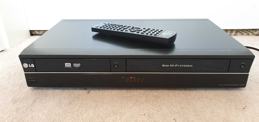 LG RC388, combo VHS DVD, magnetowid