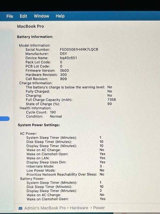 Macbook Pro 2019 16-inch 16GB (500GB SSD) (Нова батарея і SSD)