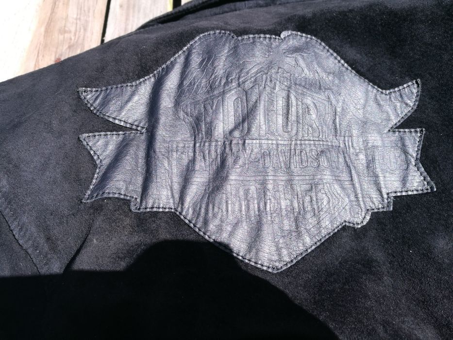 Casaco estilo Harley pele motard M como novo aceito proposta comp troc