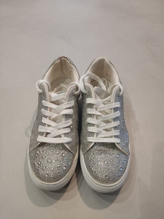 Srebrne sneakersy Anna Field