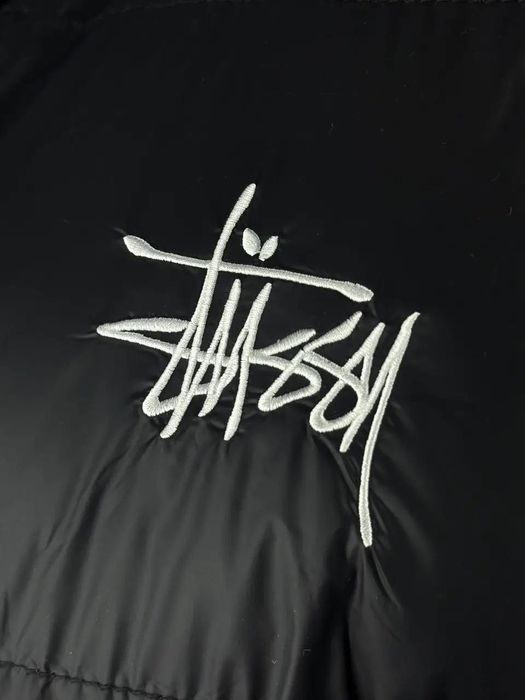 Зимовий водонепроникний пуховик Stussy чорний,розмір M.