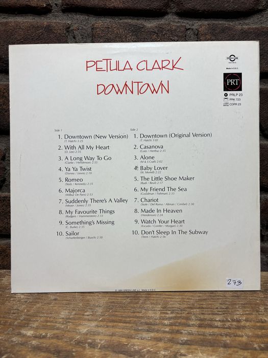 Winyl. Petlila Clark - Downtown. 20 Greatest Hits.