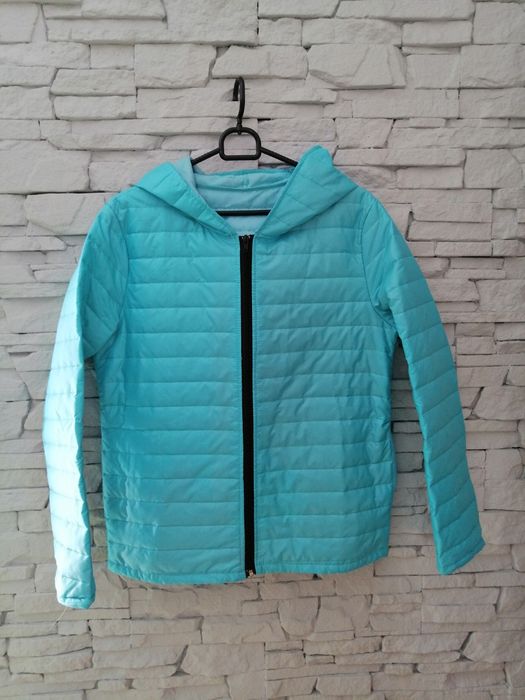 Kurtka pikowana niebieska