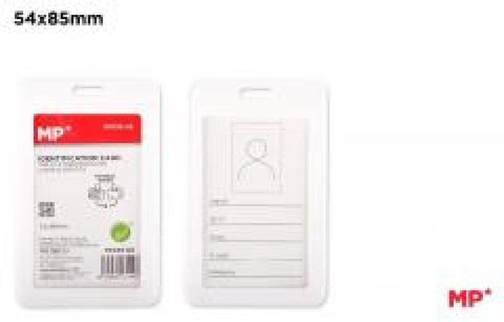 Karta identyfikacyjna pionowa biała (12szt) MP Main Paper ,80x116 mm