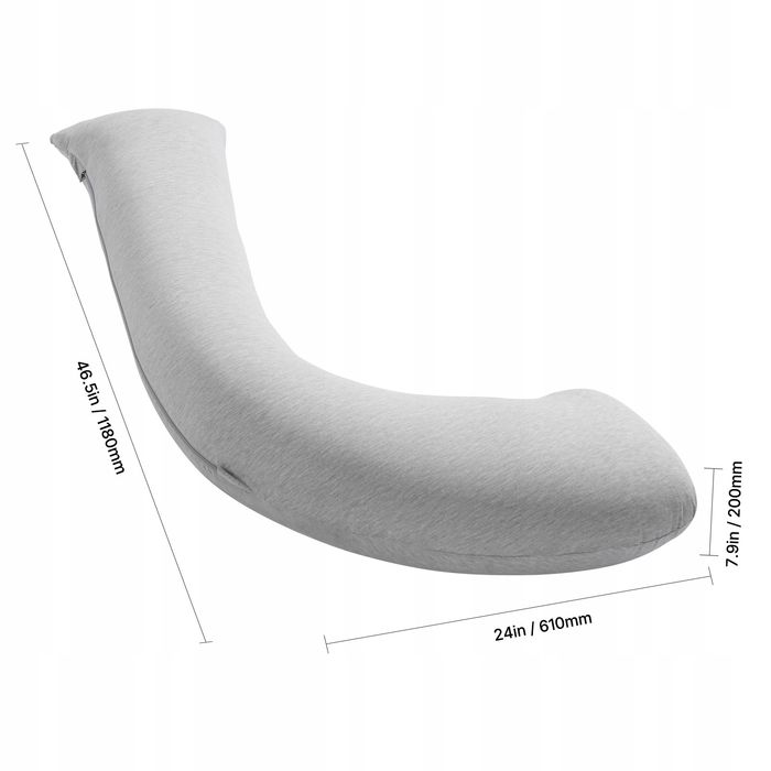 Poduszka ciążowa VEVOR l-shaped 118X61X20 cm premium komfort