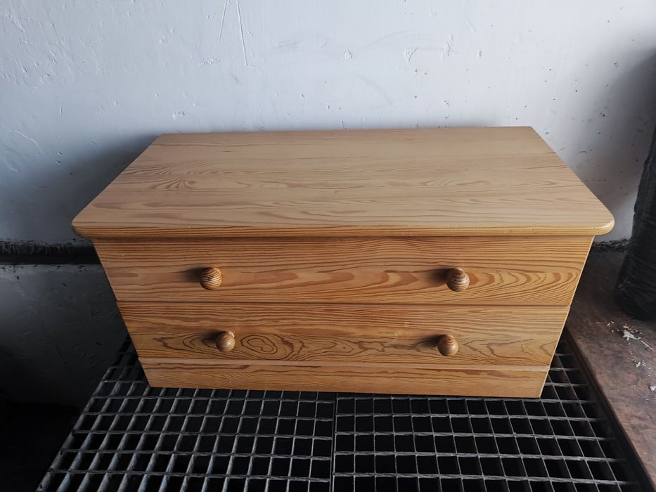 Szafka sosnowa dwie szuflady