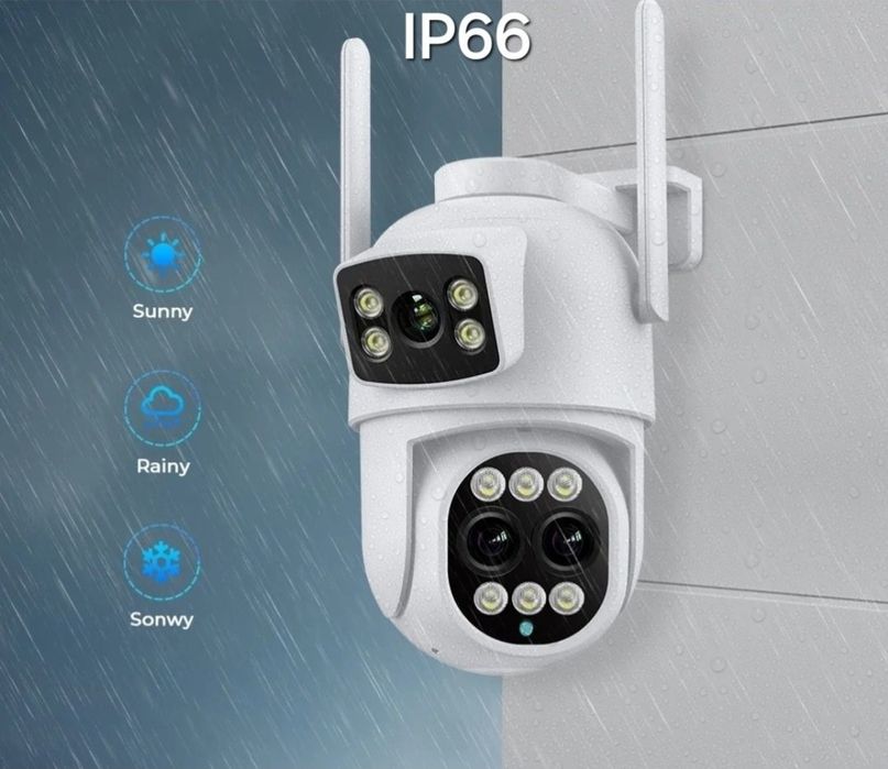 Kamera obrotowa zewnętrzna Monitoring 8x ZOOM Wi-Fi, 9MP Śledzenie