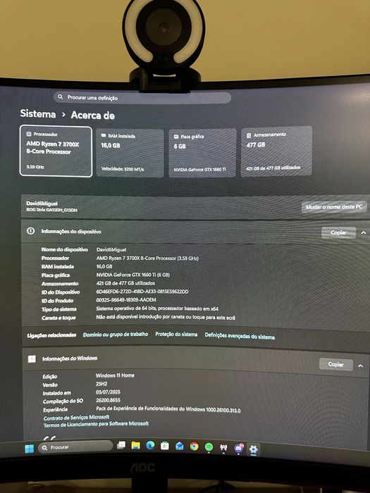 Setup Gaming/Trabalho (Completo)