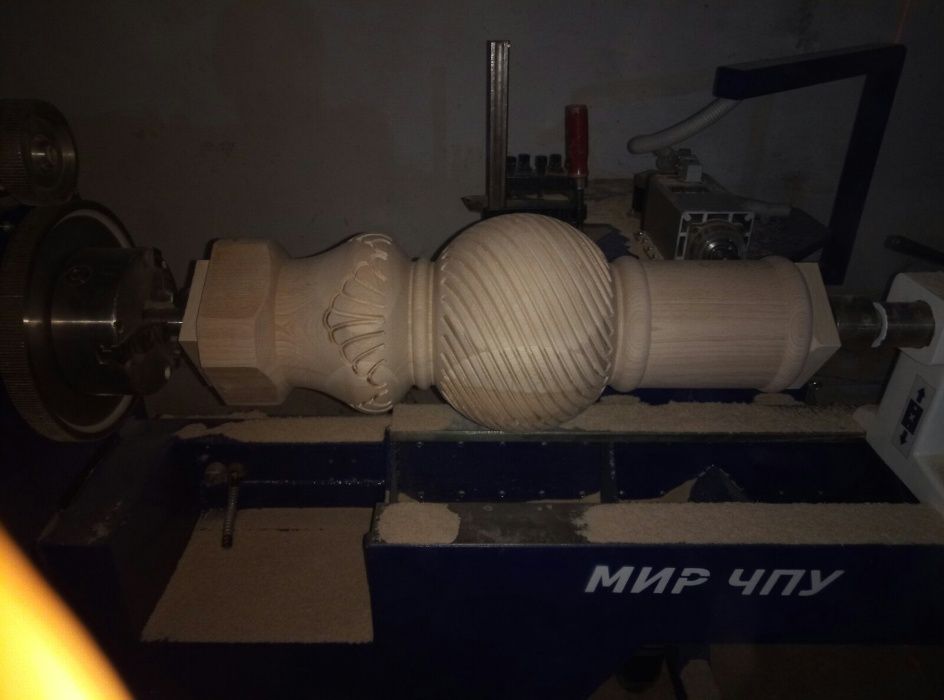 Станок токарный с ЧПУ CNC, быстрое изготовление балясин, ножек и т.д