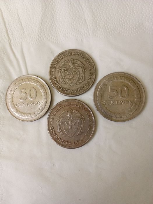 Moedas (4)  50 Centavos de COLOMBIA