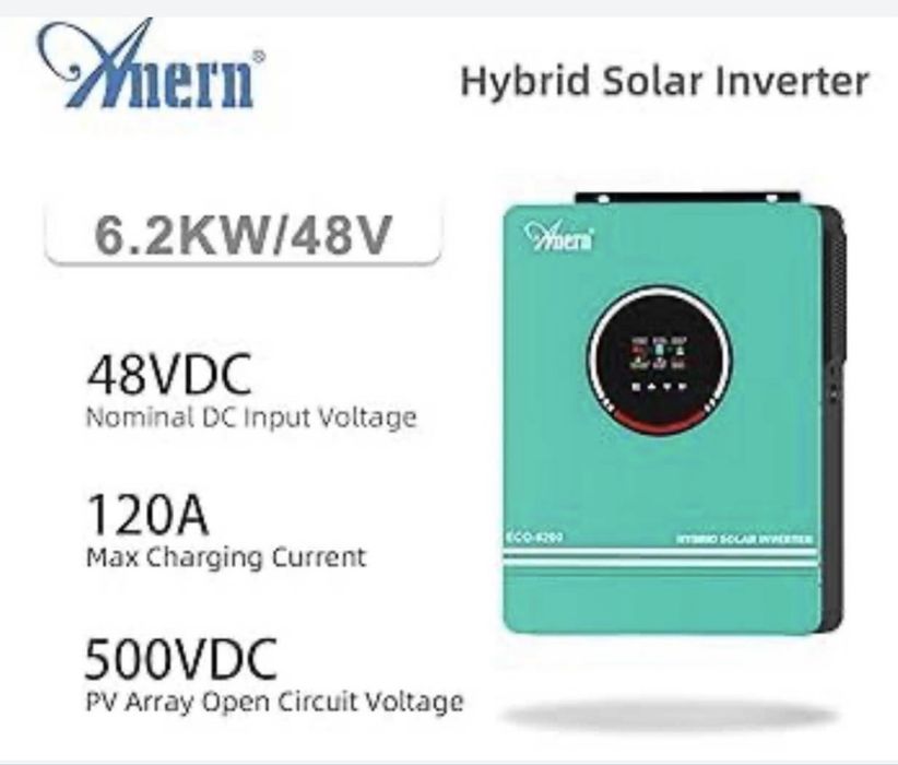 Гібридний сонячний інвертор ANERN SCI-EVO-6200 6,2kW