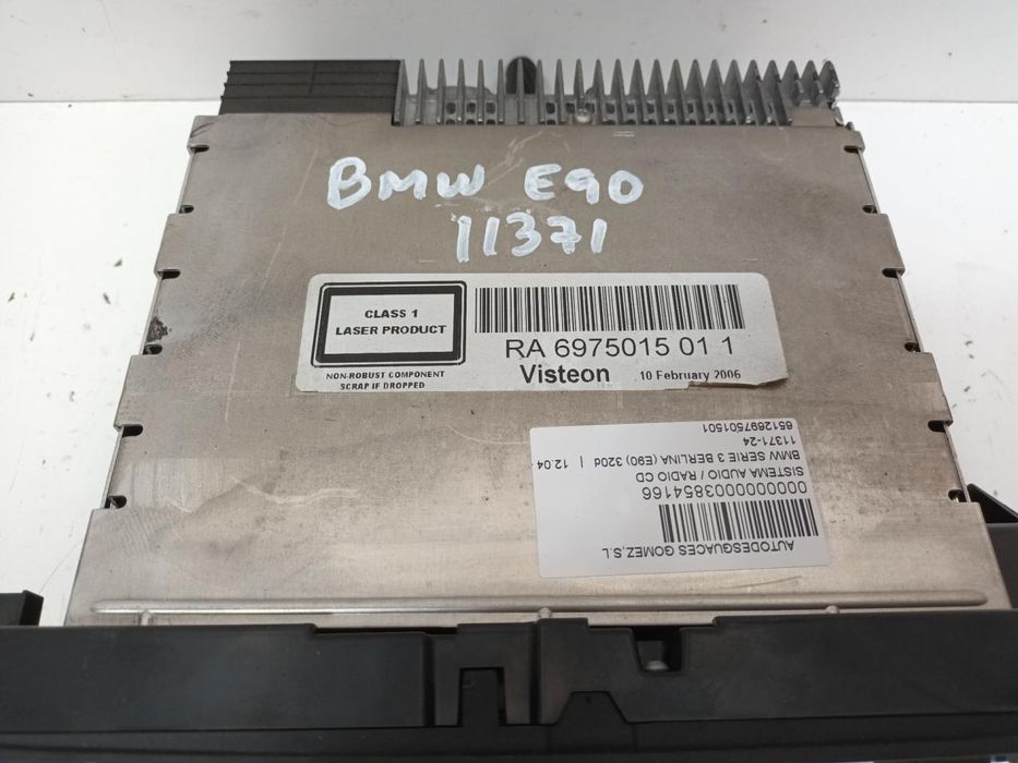 Sistema De Áudio Rádio Cd Bmw Serie 3 Berlina E90