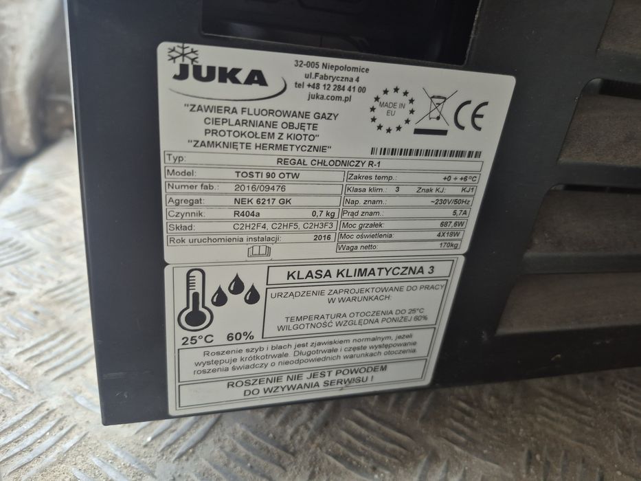 Regał Chłodniczy R -1 Juka