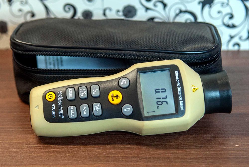 Medidor de distância ultrasónico Welleman VTUSD3 Profissional