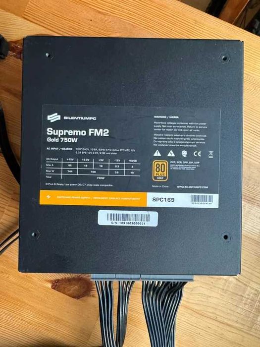 Zasilacz komputerowy silentiumpc supremo fm2 gold 750w