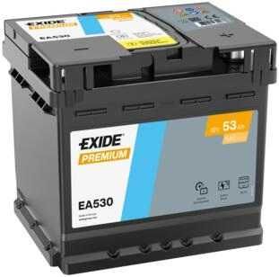 Akumulator Exide 53Ah 540A P+ EA530 Premium Karmelkowa 64A